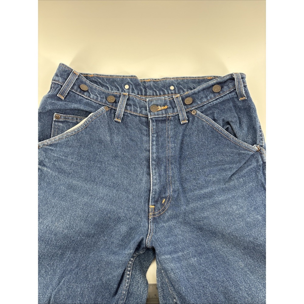Baileys Wild Ass Logger Jeans Men 34 x 32 USA Made Denim Blue Vintage Distressed